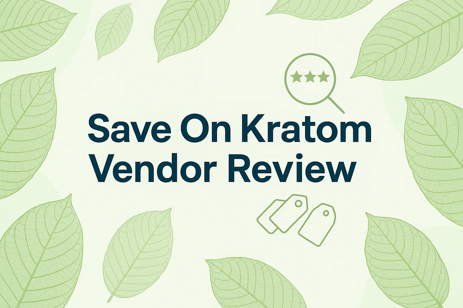Save On Kratom Vendor Review