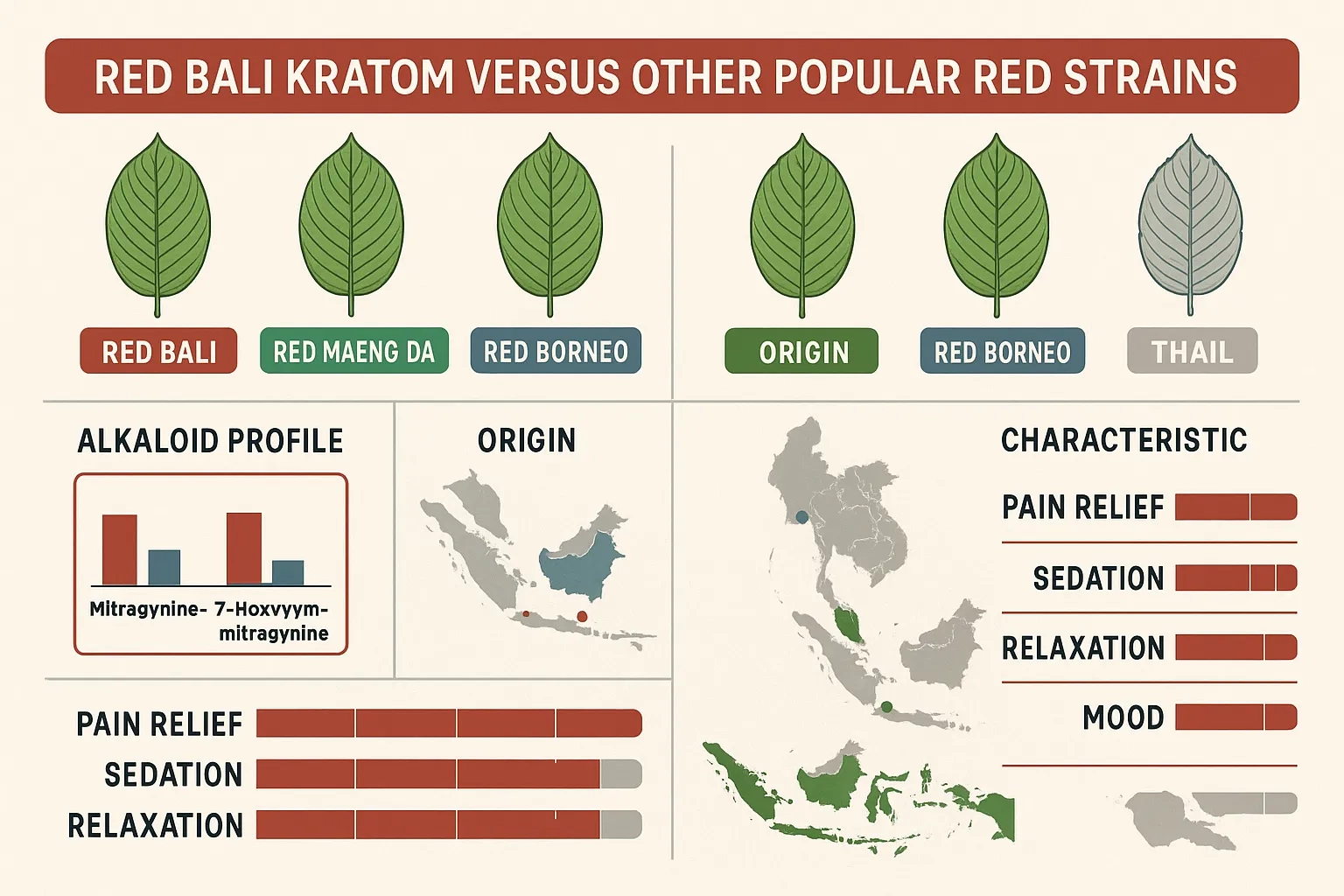 Red Bali kratom Types