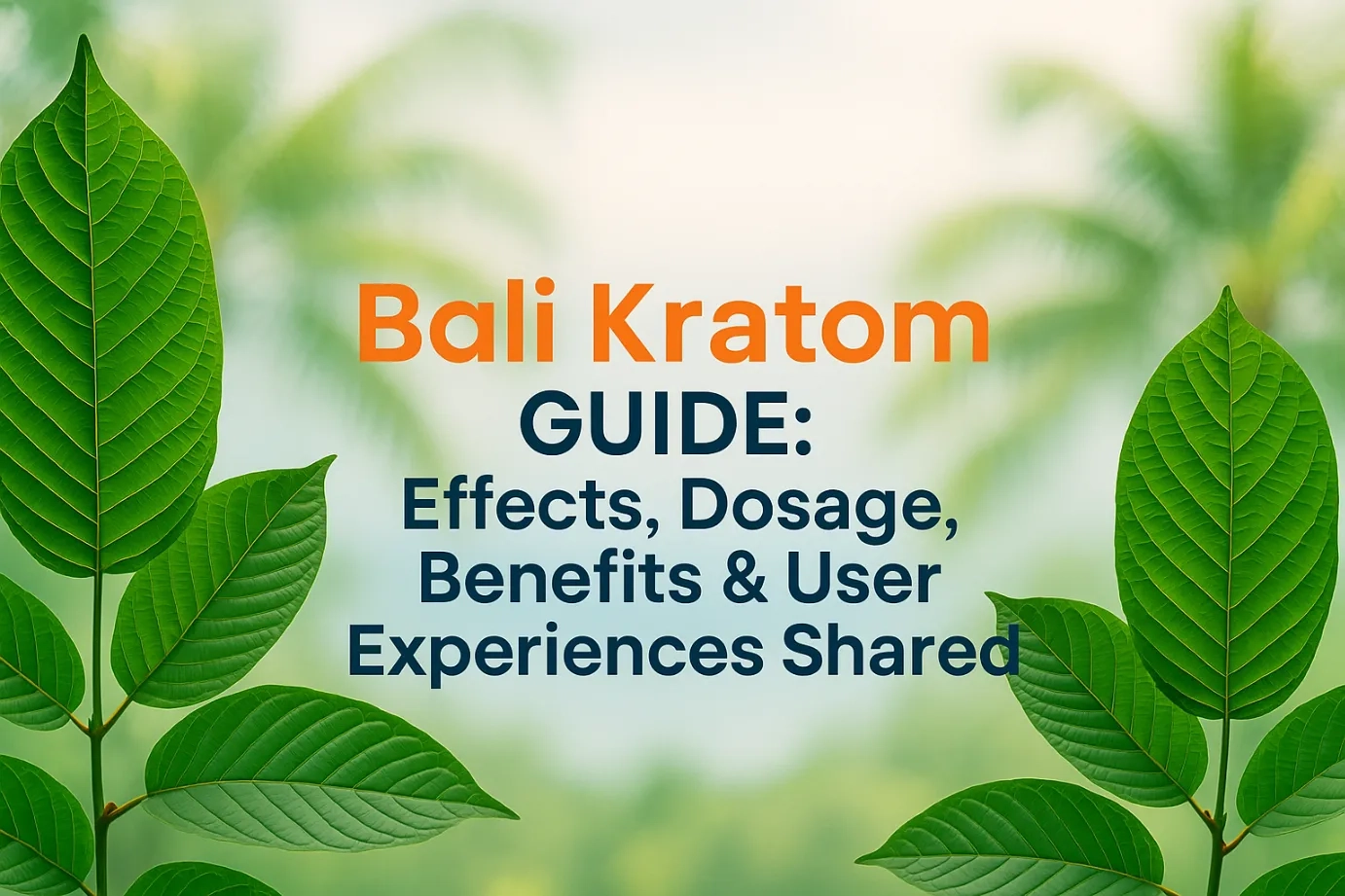 Bali Kratom Guide Effects, Dosage, Benefits User Experiences Shared