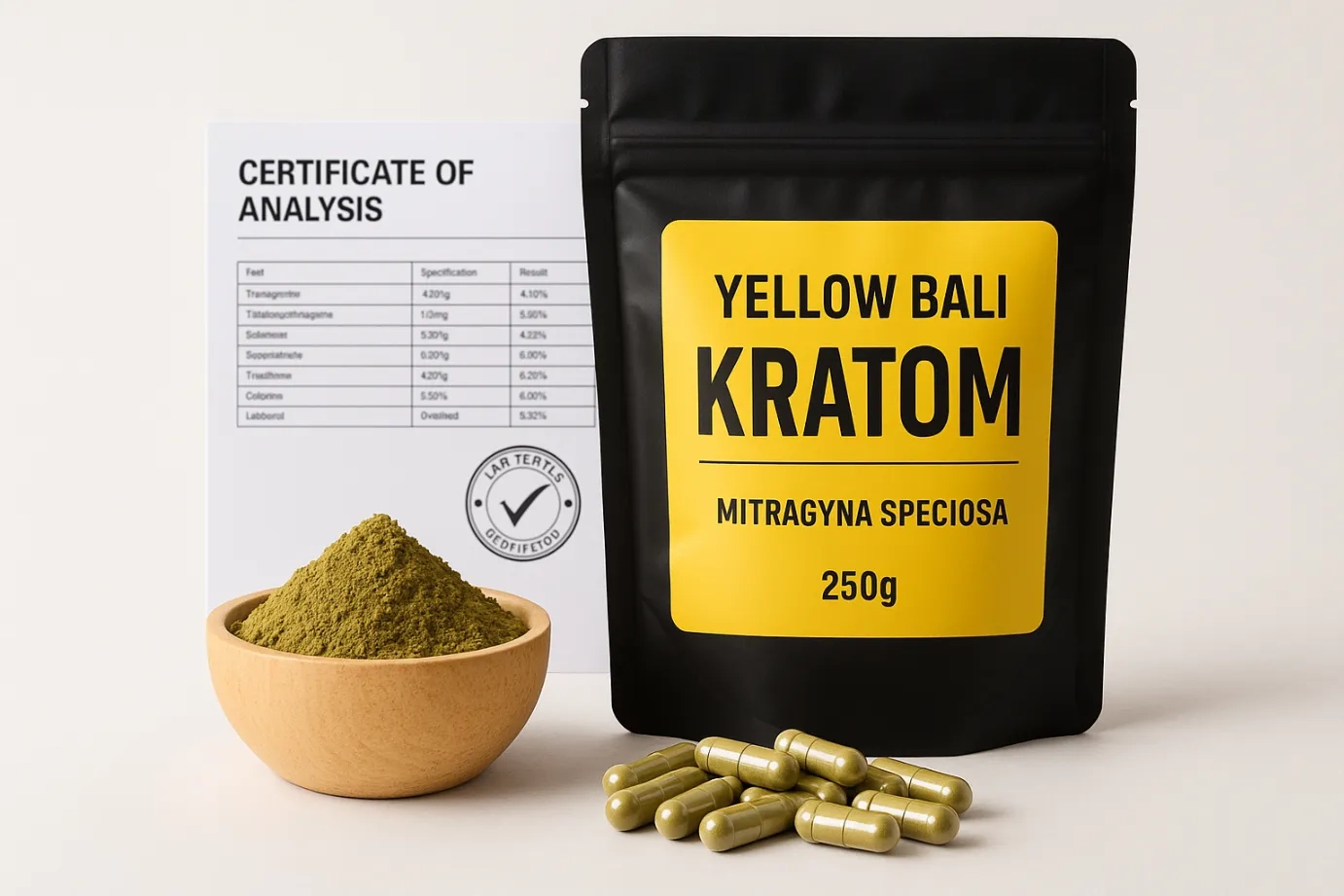 Best Yellow Bali Kratom Vendors and Products