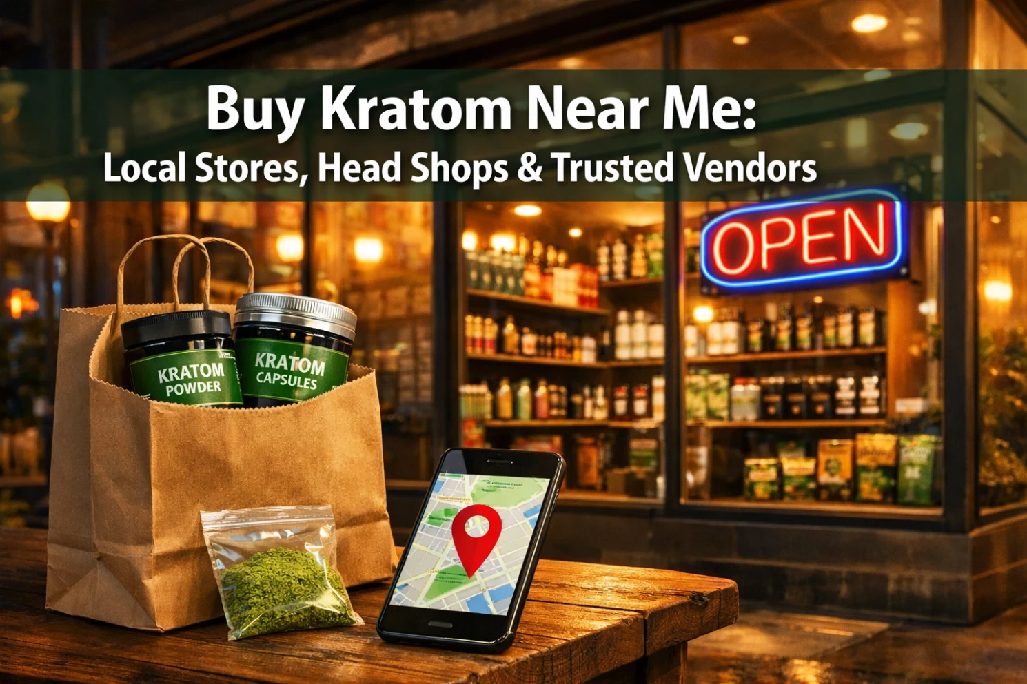 Buy Kratom Near Me Local Stores, Head Shops & Trusted Vendors