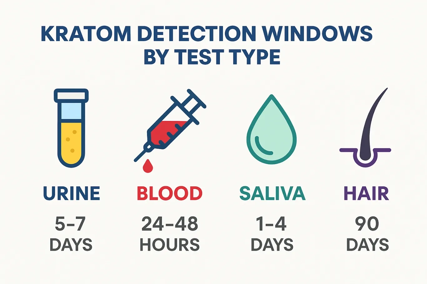 Kratom Detection Window Types