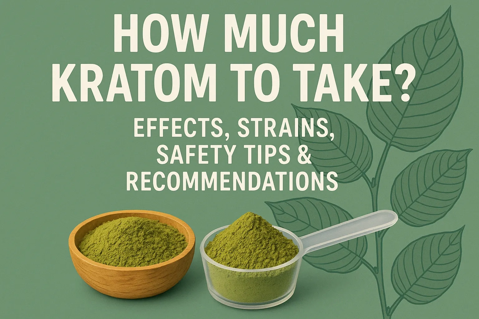 How Much Kratom to Take Effects, Strains, Safety Tips Recommendations