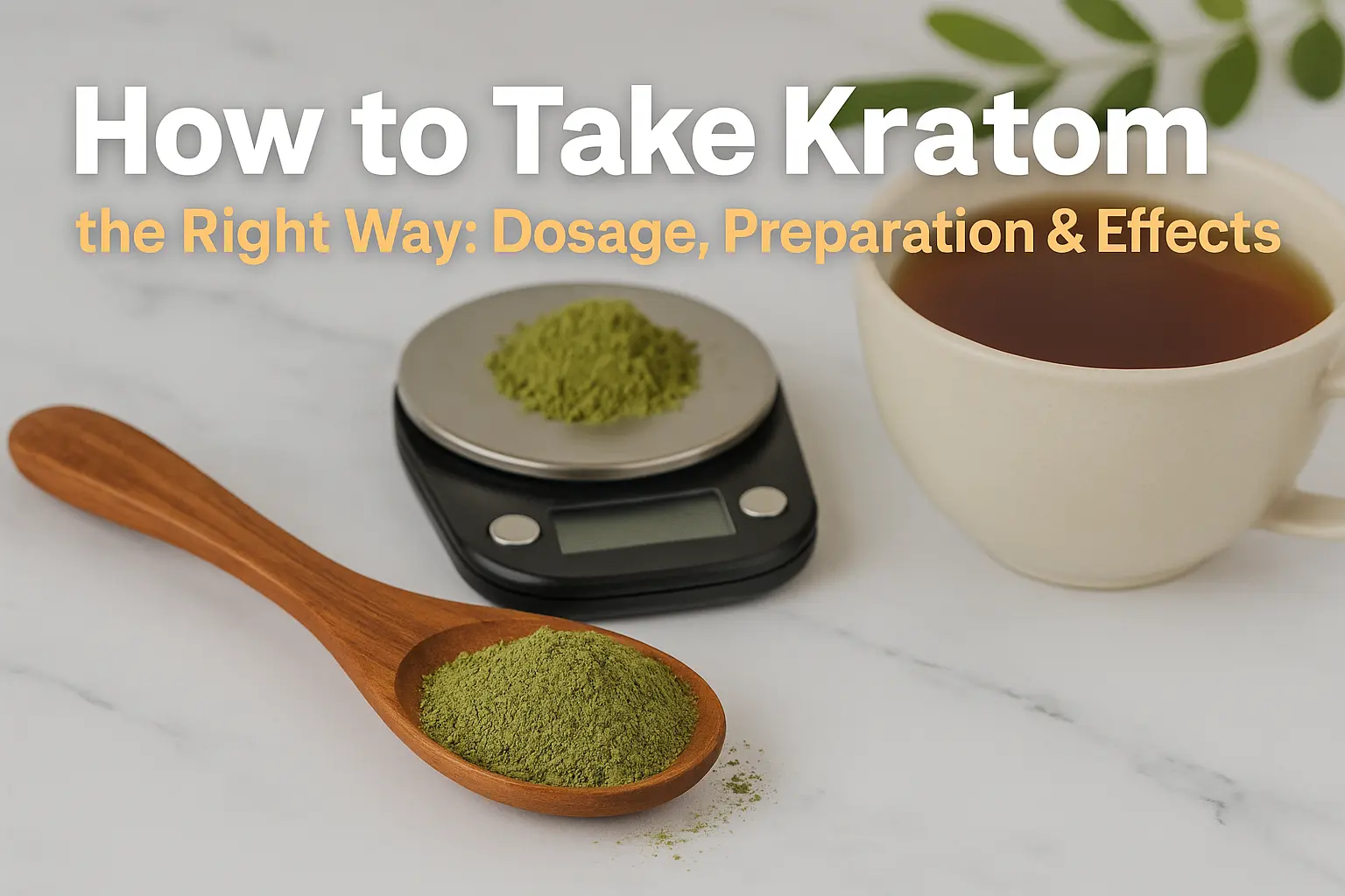 how to take kratom