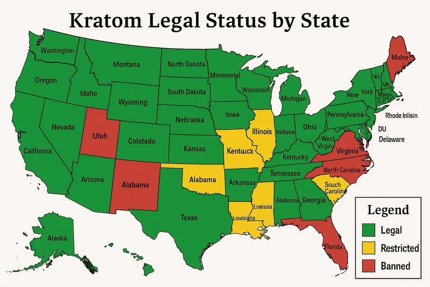 kratom legal status by state
