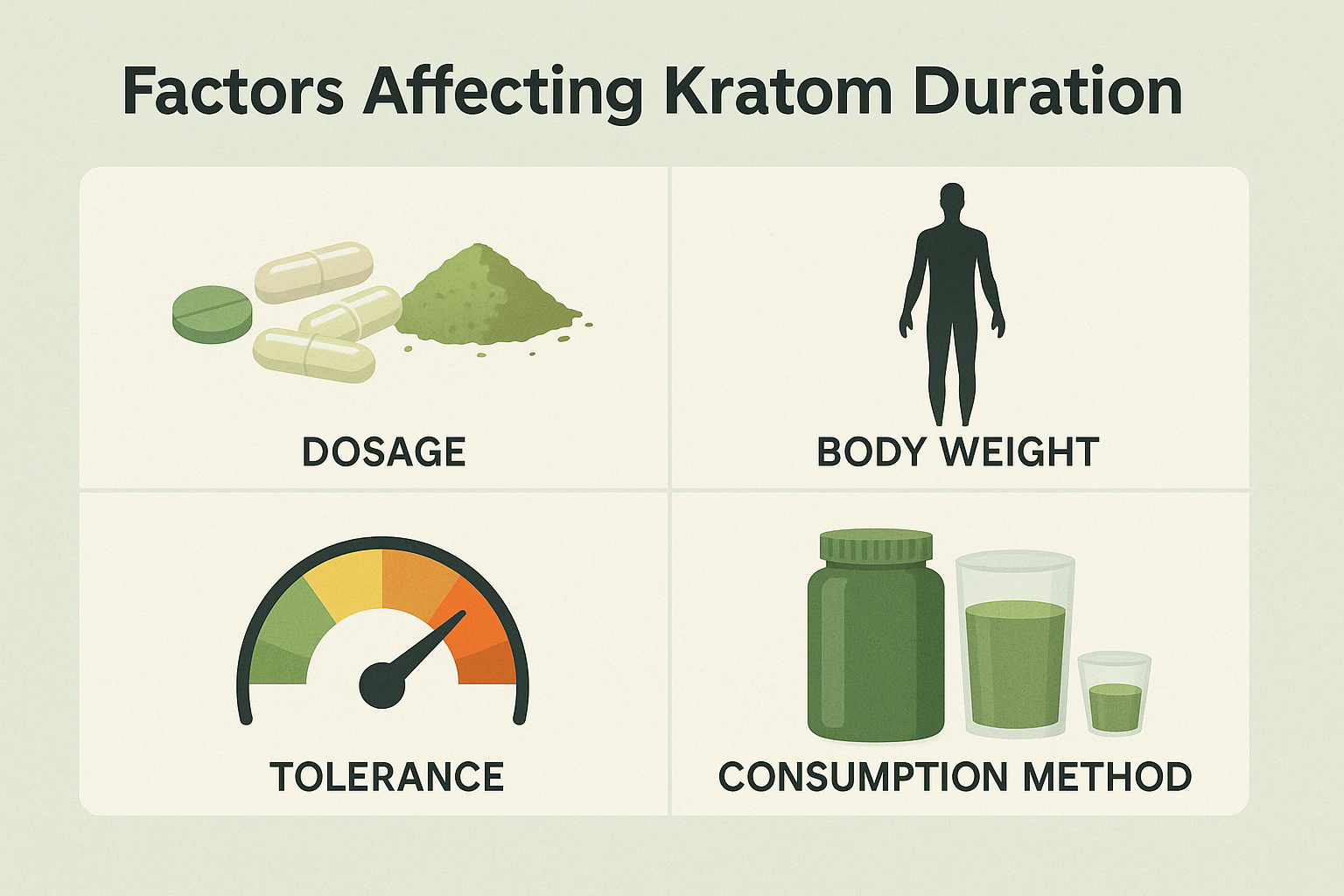 Factors Affecting kratom Duration