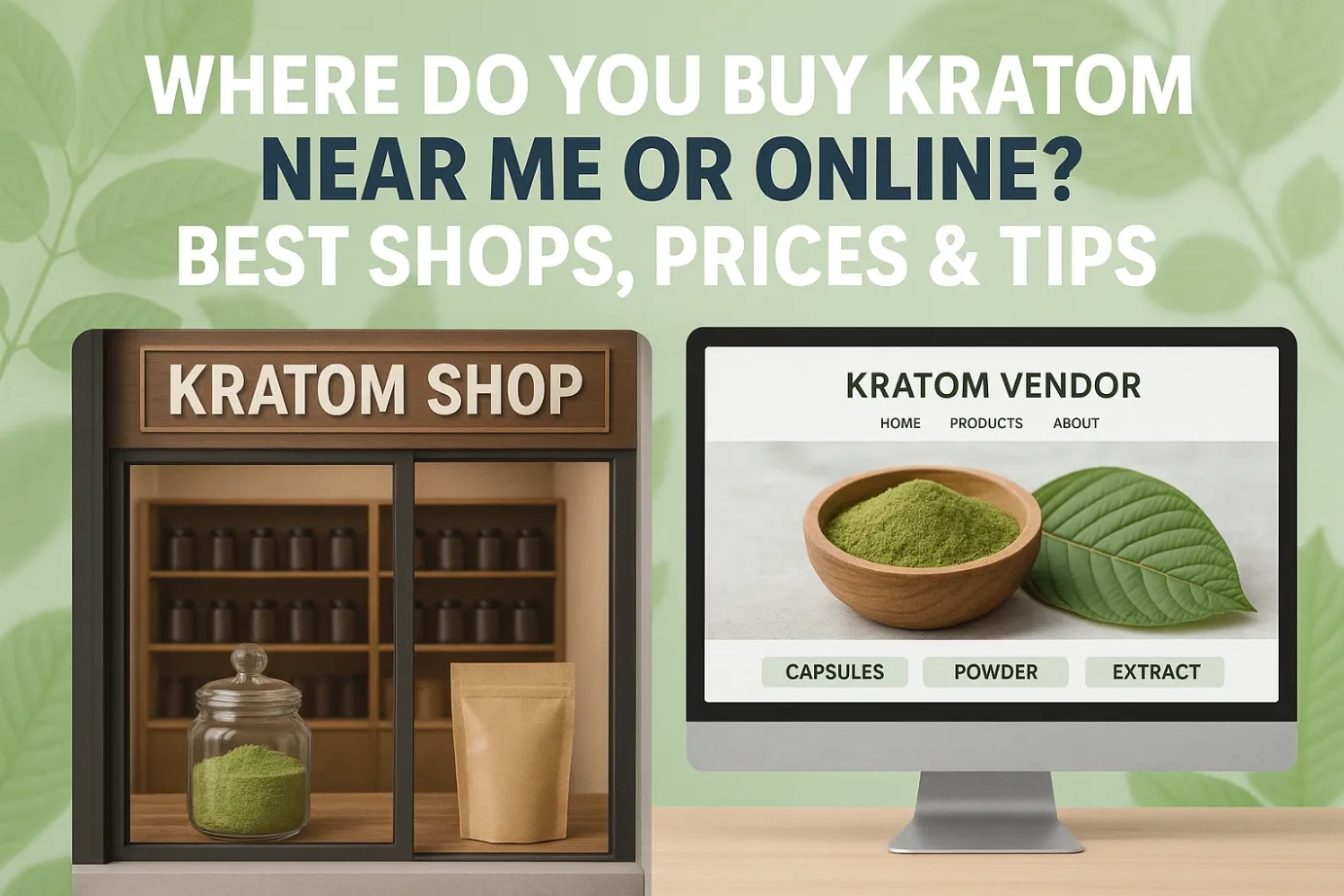 Where Do You Buy Kratom Near Me or Online Best Shops, Prices & Tips