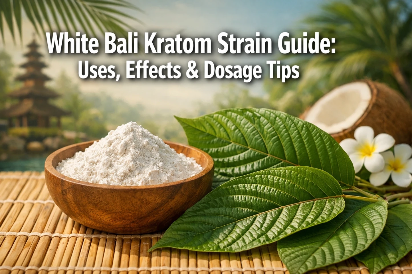 White Bali Kratom Strain Guide Uses, Effects & Dosage Tips