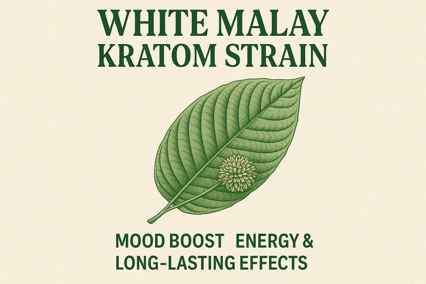 White Malay Kratom Strain Mood Boost, Energy & Long-Lasting Effects