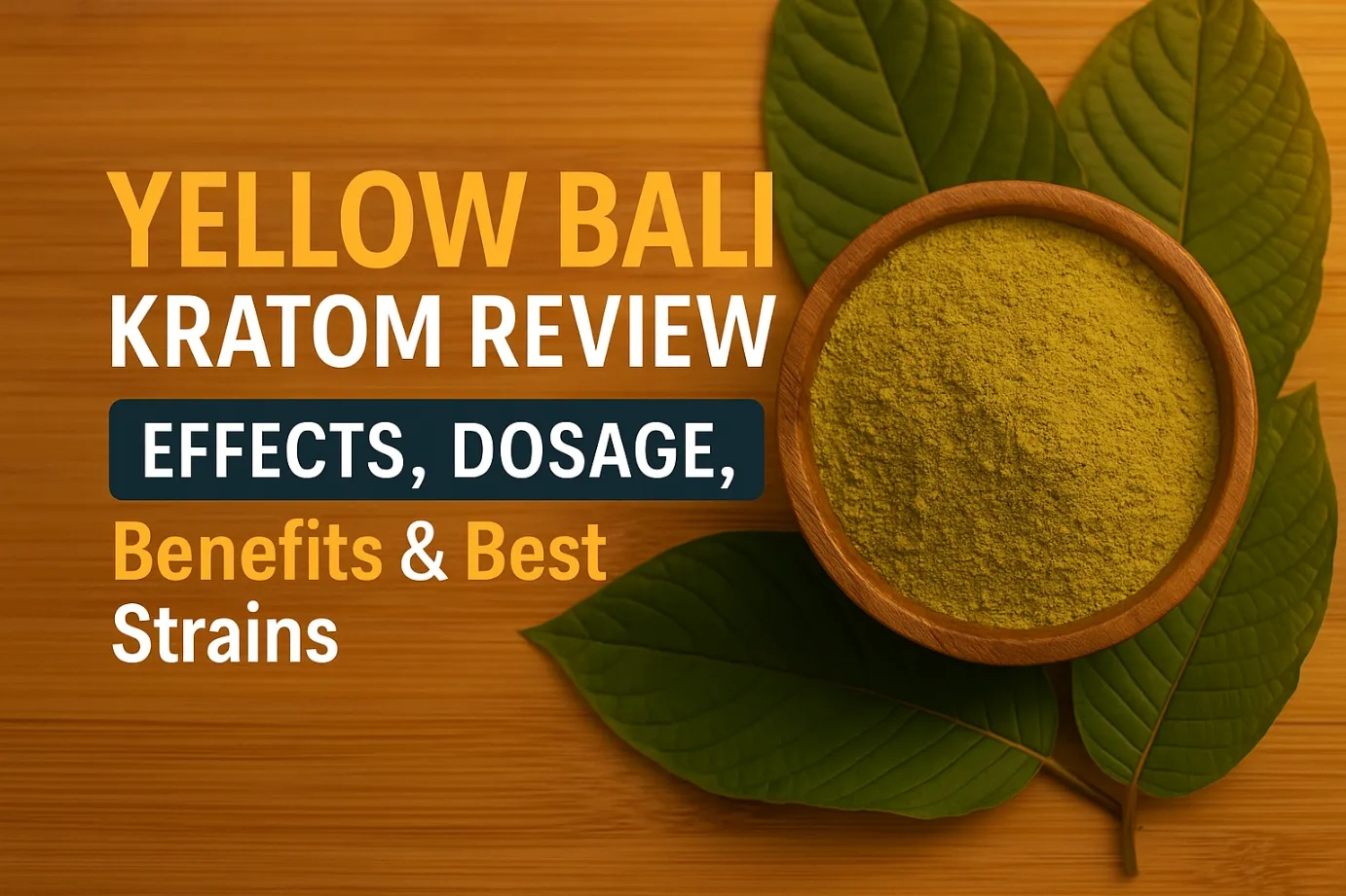 Yellow Bali Kratom Review Effects, Dosage, Benefits Best Strains