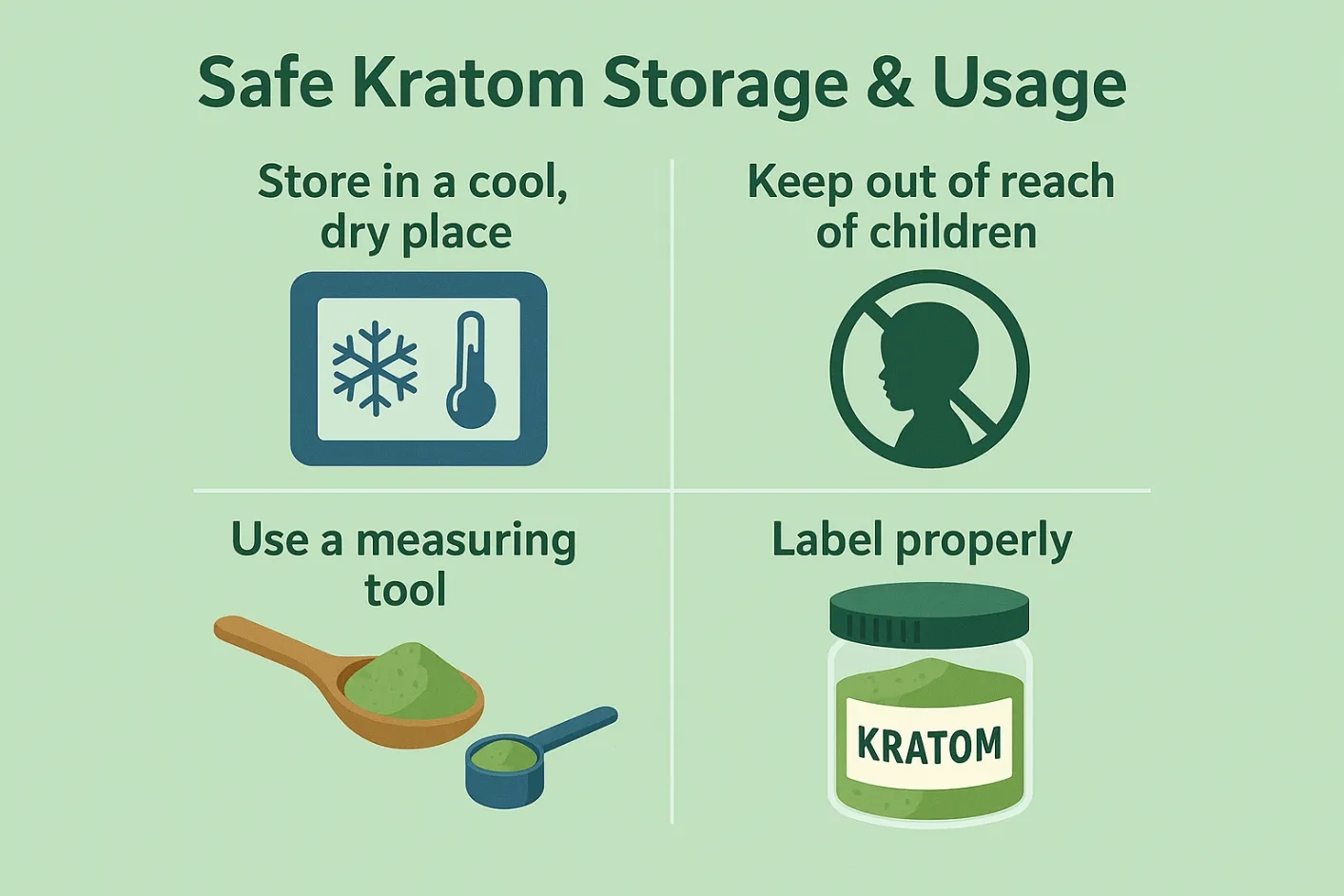 safe kratom storage