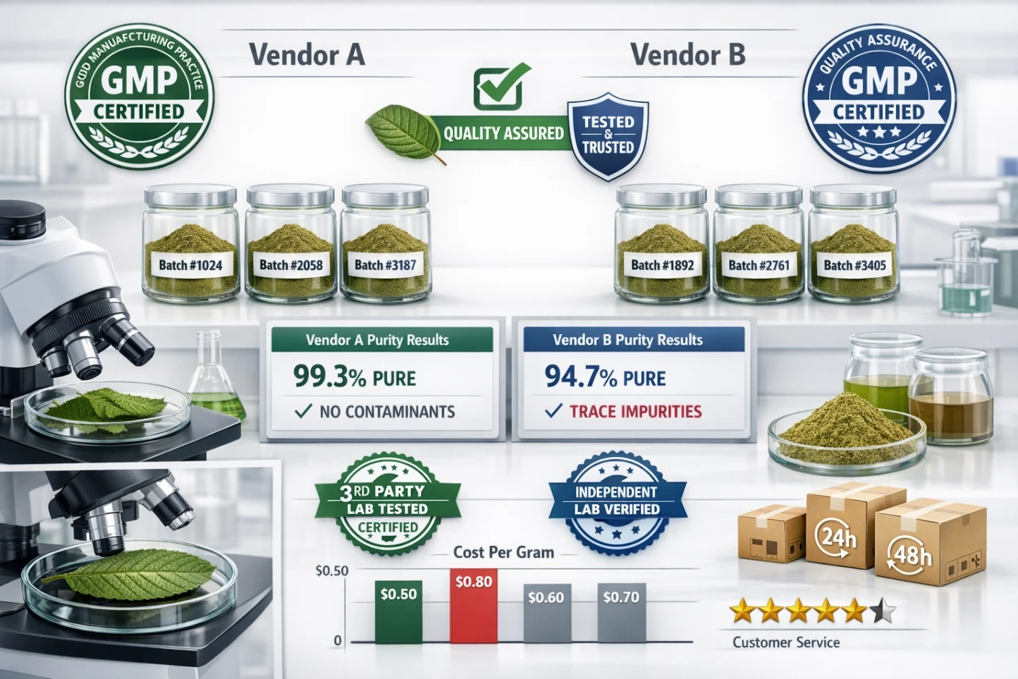 Green Borneo Kratom Comparisons