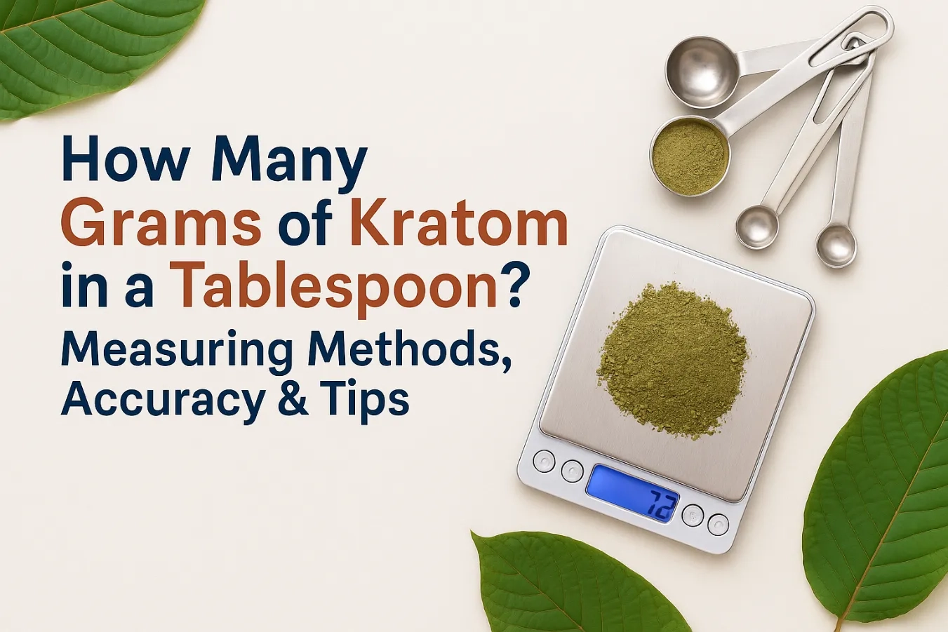 How Many Grams of Kratom in a Tablespoon Measuring Methods, Accuracy & Tips
