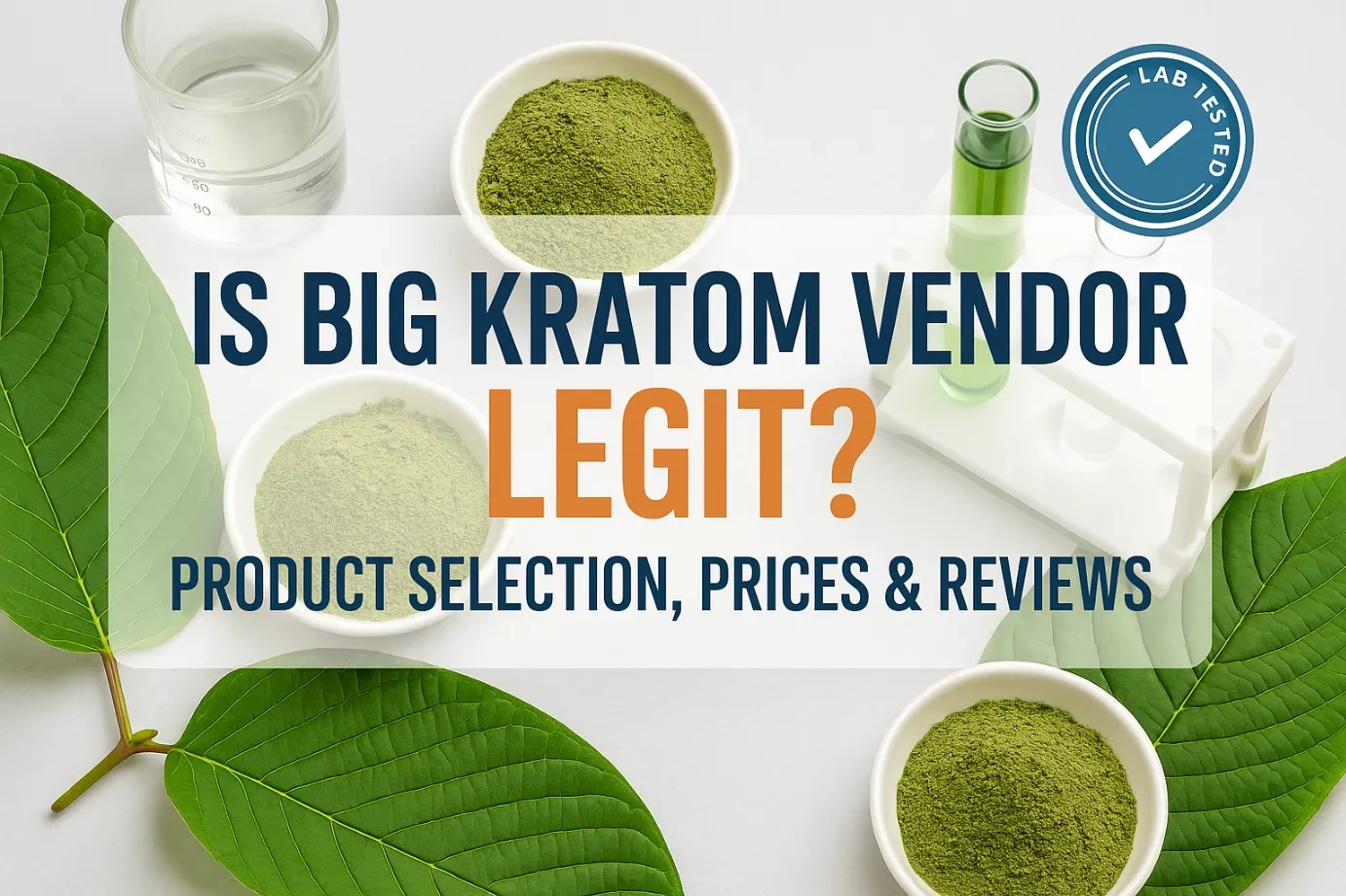 Is Big Kratom Vendor Legit Product Selection, Prices & Reviews