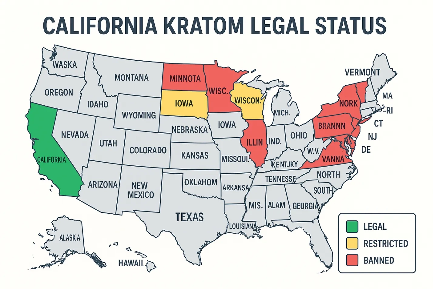 Is Kratom Legal in California Laws, Age Limits & Buying Guide