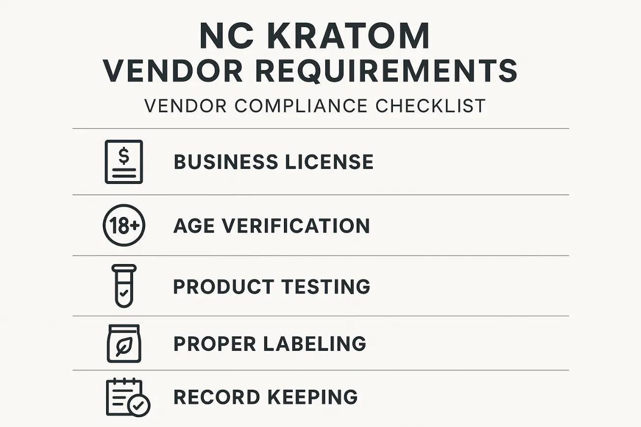 NC kratom vendor Requirements