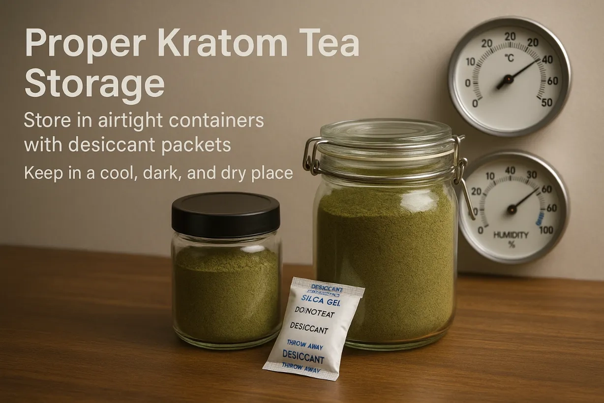 proper kratom tea storage