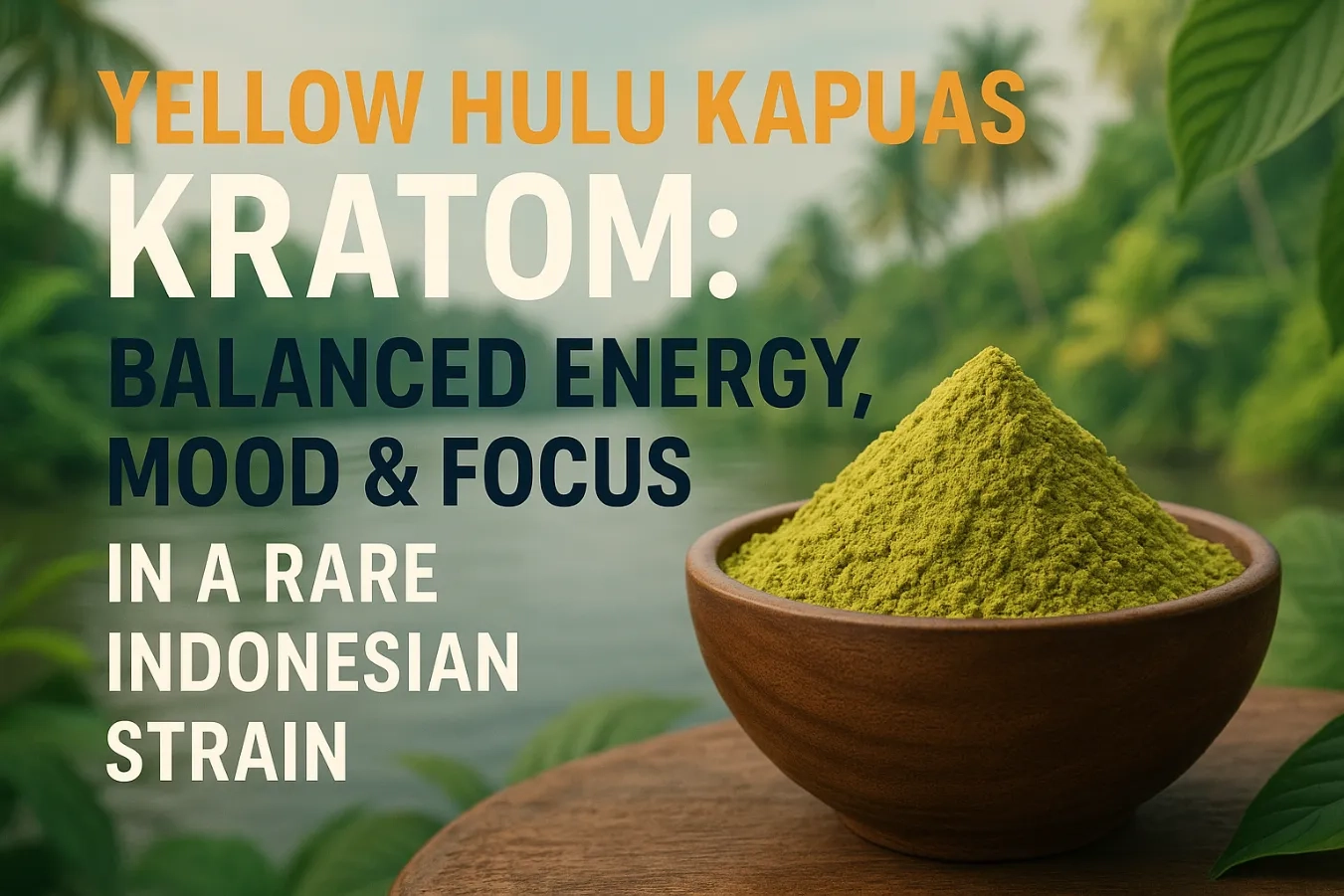 Yellow Hulu Kapuas Kratom: Balanced Energy, Mood & Focus in a Rare Indonesian Strain