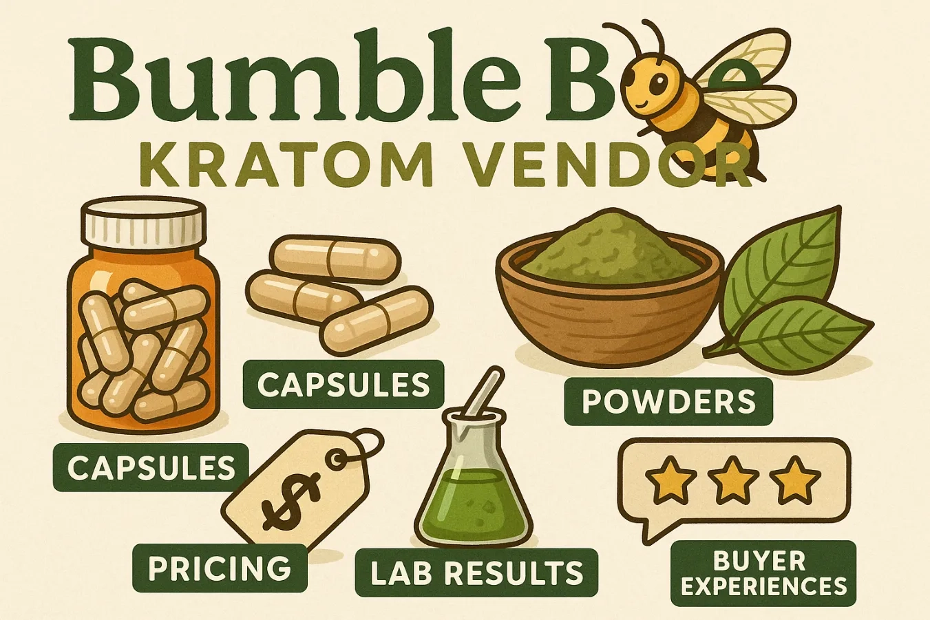Bumble Bee Kratom vendor review 