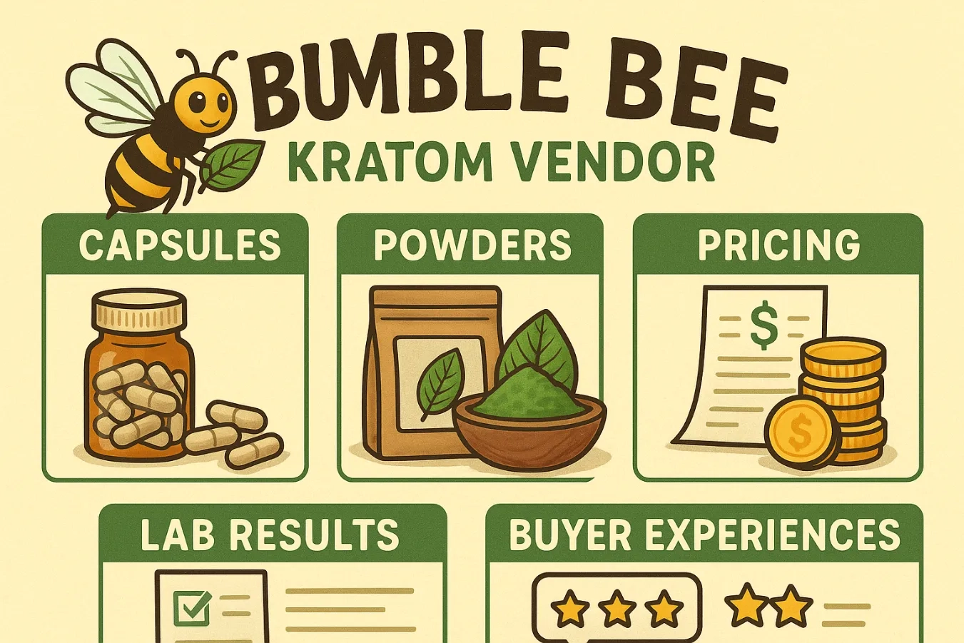 Bumble Bee Kratom vendor review 