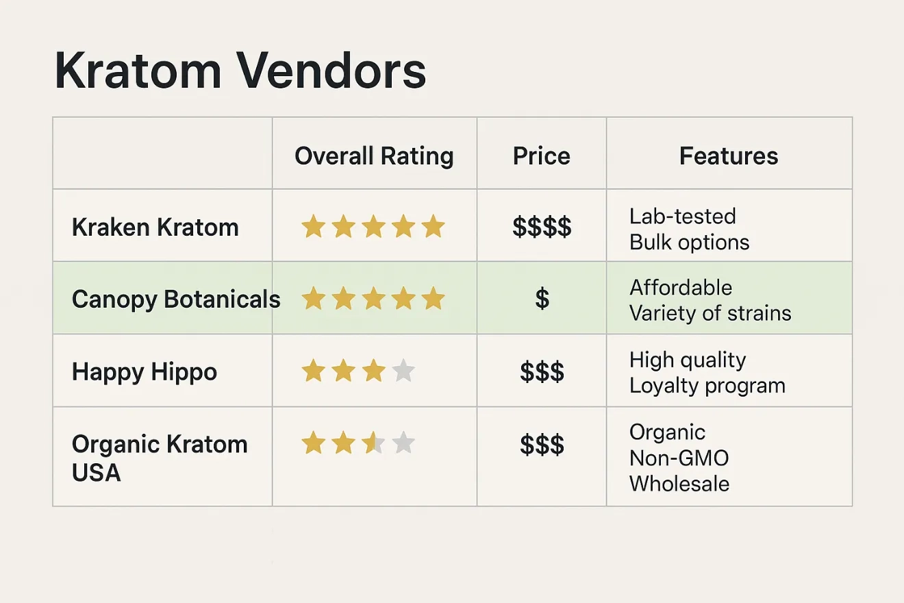 Canopy Botanicals Kratom Vendor Review