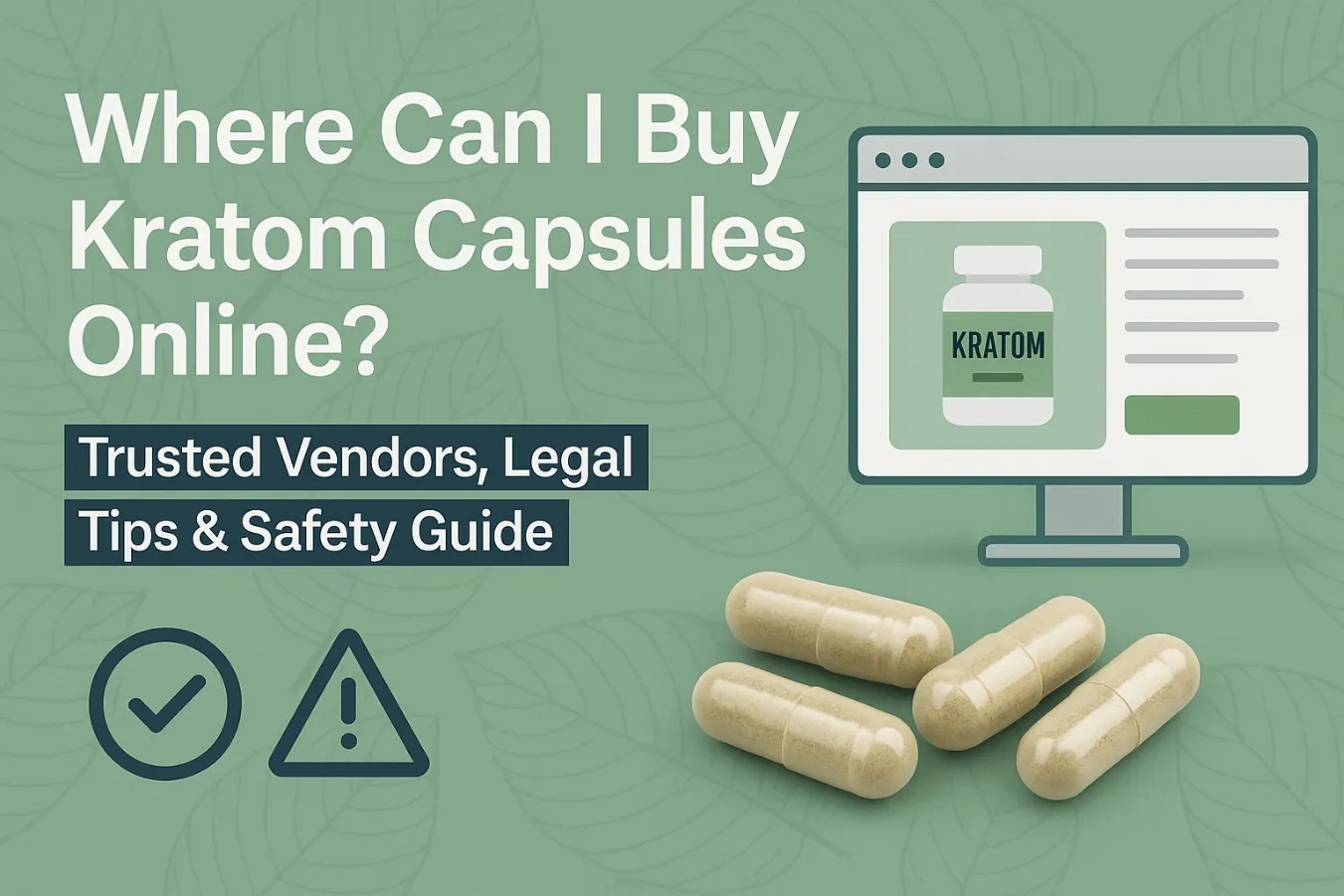 Where Can I Buy Kratom Capsules Online Trusted Vendors, Legal Tips & Safety Guide