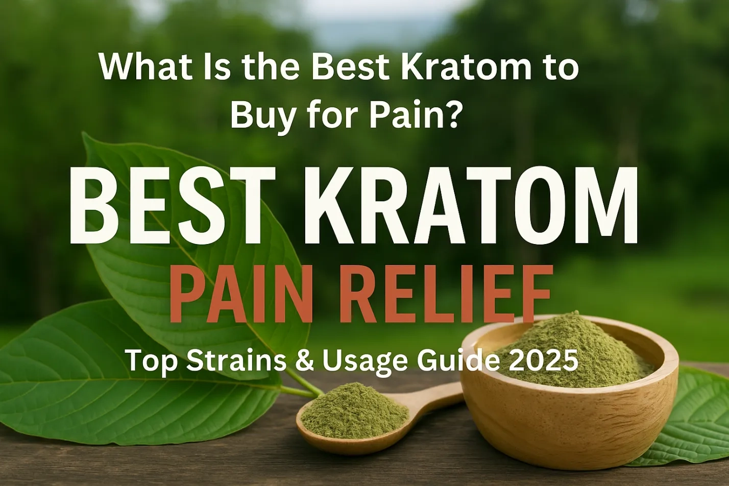 What Is the Best Kratom to Buy for Pain? T