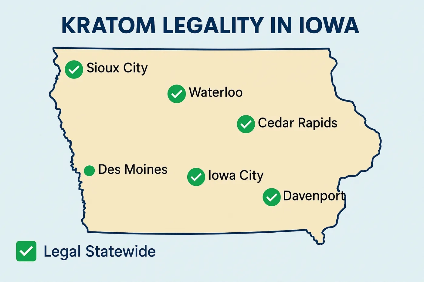 is kratom legal in iowa