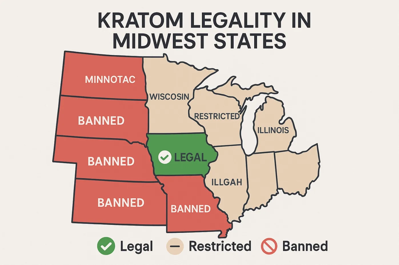 is kratom legal in iowa