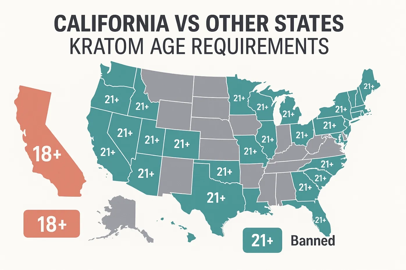 How Old Do You Have to Be to Buy Kratom in California? Age Laws, Local Rules & Updates