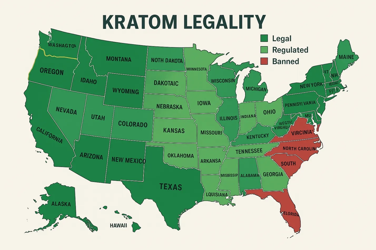 Is Kratom Legal in Oregon ?