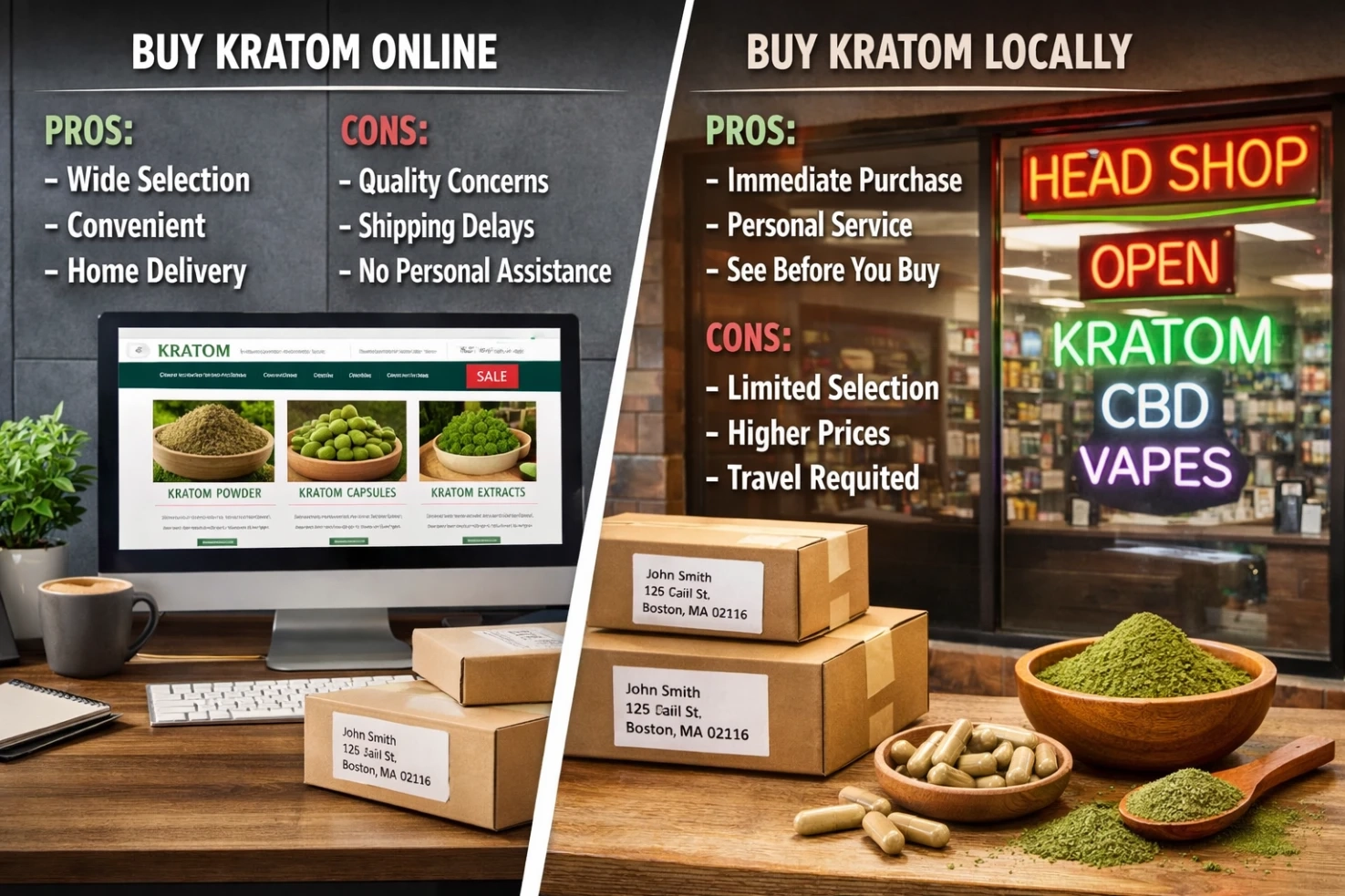 Buy Kratom in Massachusetts Locally