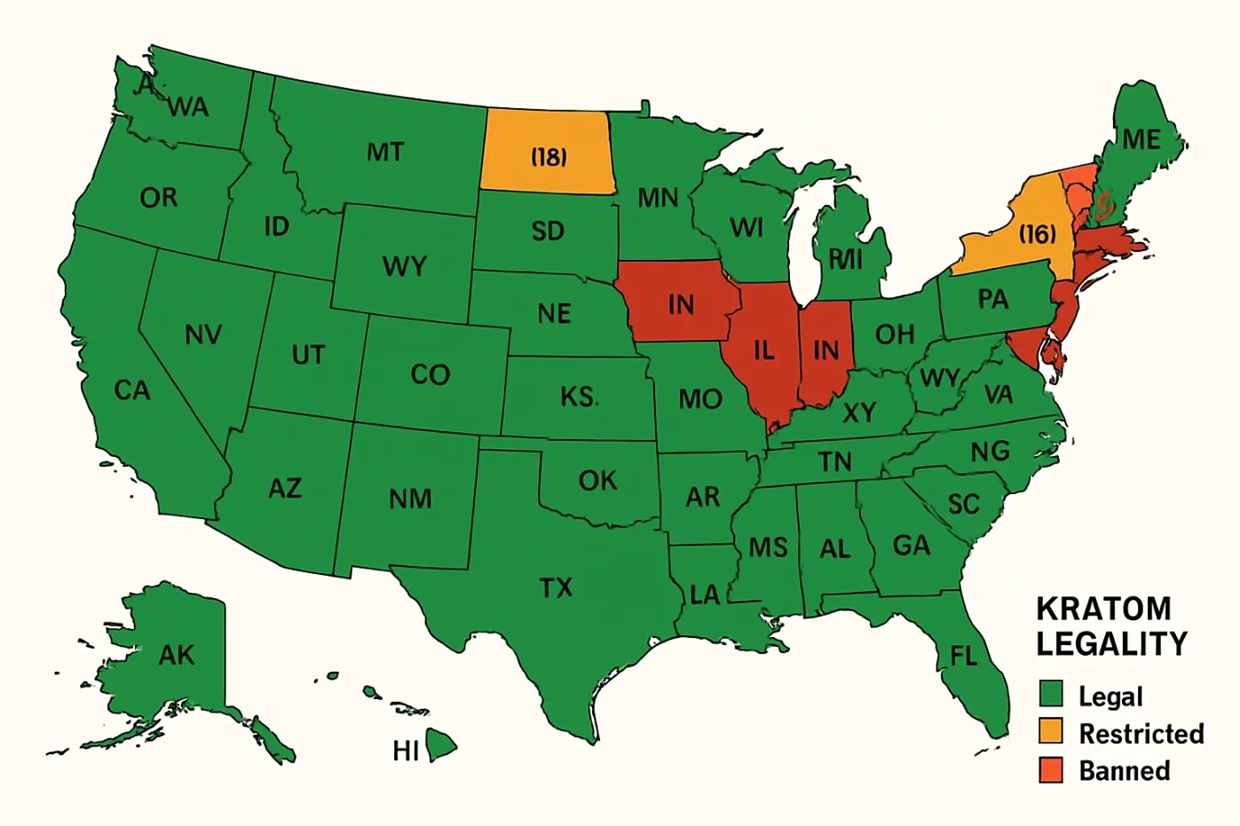 Chris Bell Kratom Where to Buy Map
