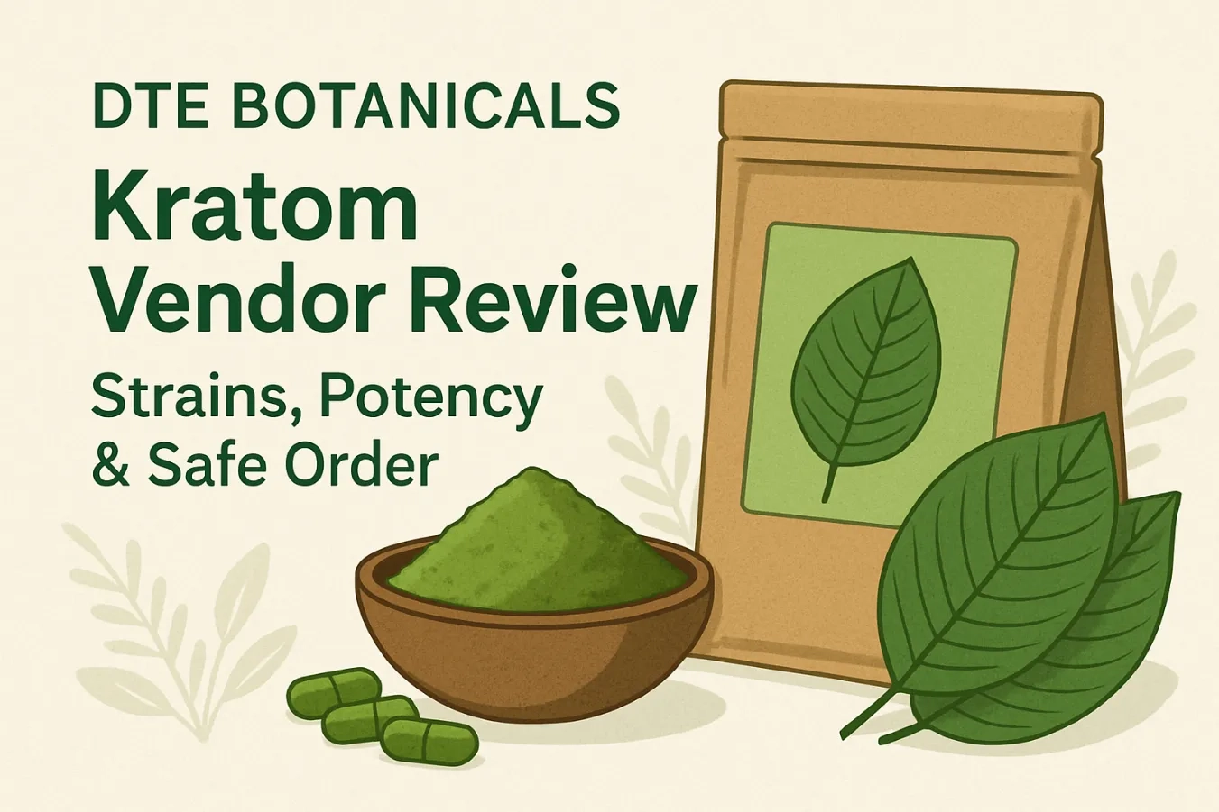 DTE Botanicals Kratom Vendor Review Storage
