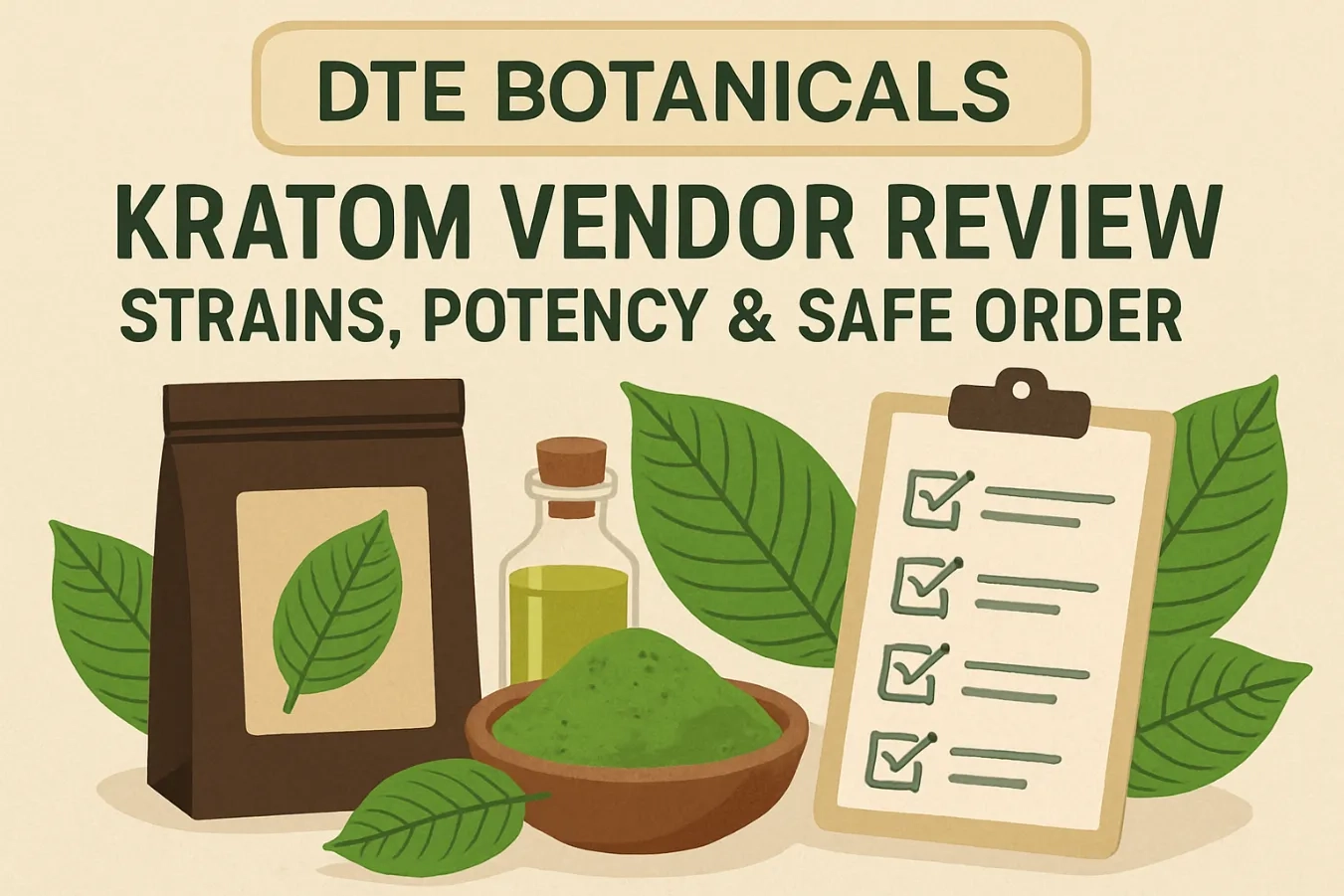 DTE Botanicals Kratom Vendor Review Strains, Potency & Safe