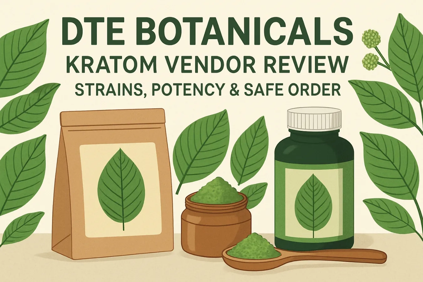 DTE Botanicals Kratom Vendor Review Strains, Potency