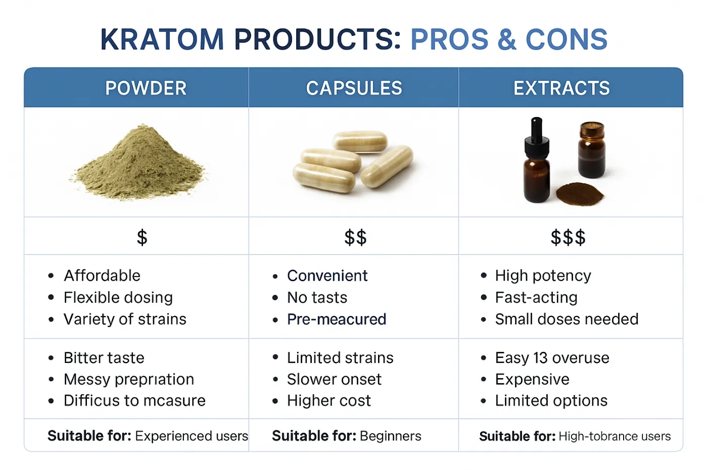 Kratom pros and cons