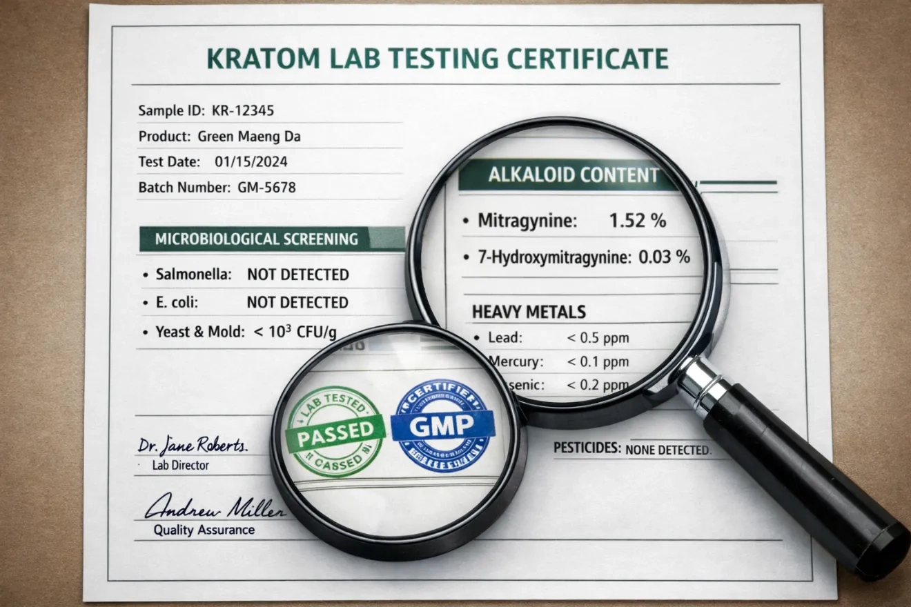 Where to Buy Kratom on Reddit certificate lab testing