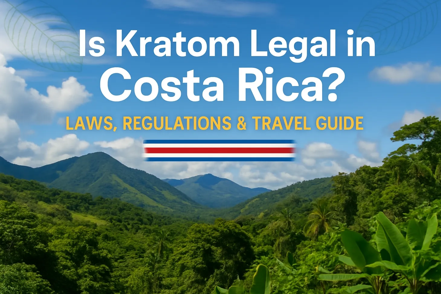 Is Kratom Legal in Costa Rica Laws, Regulations & Travel Guide