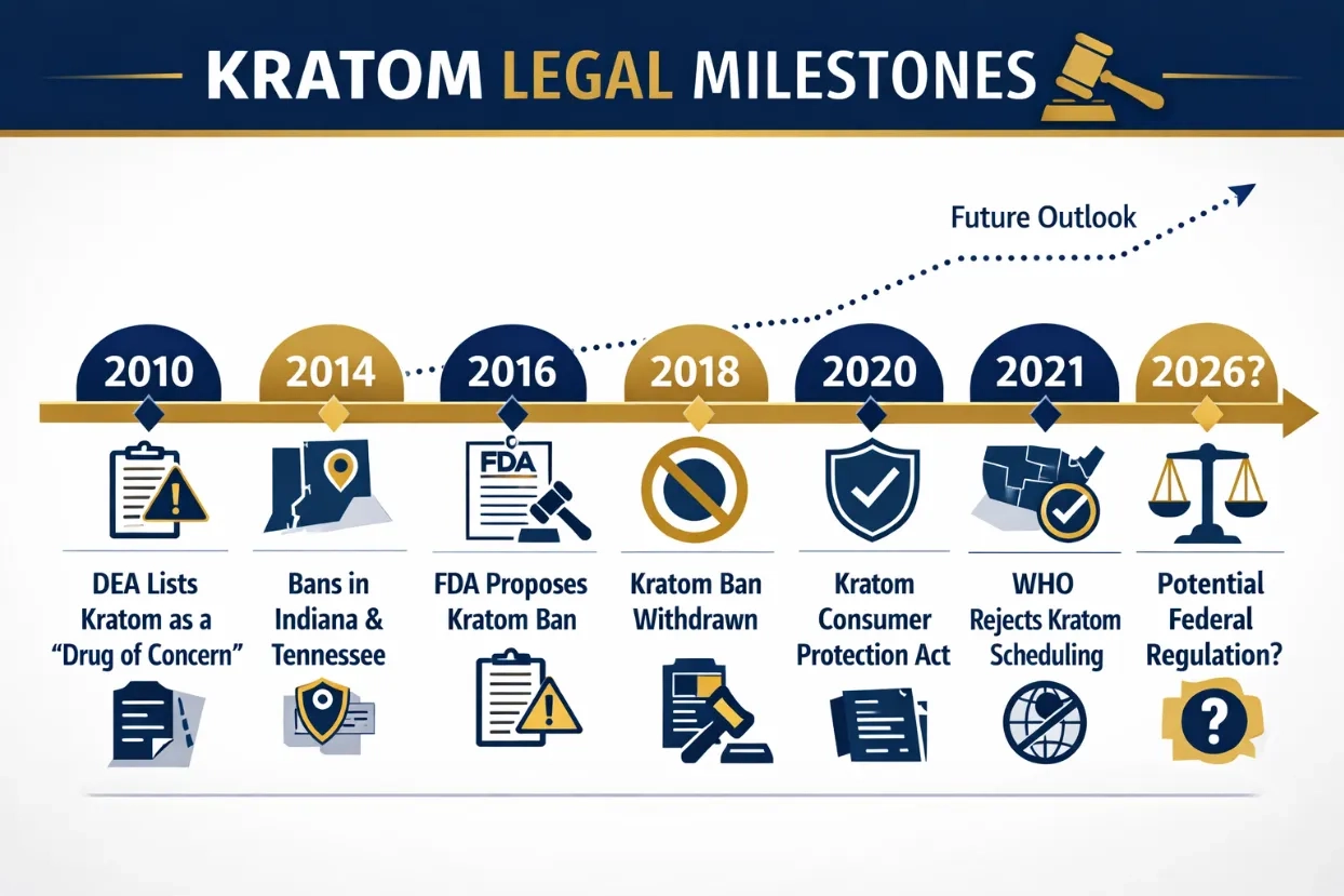 Kratom legal milestones