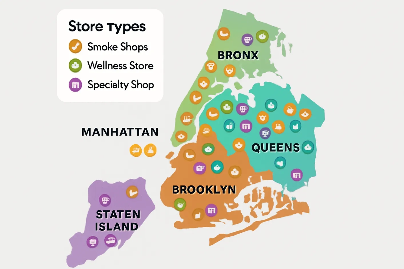 Kratom NYC Map