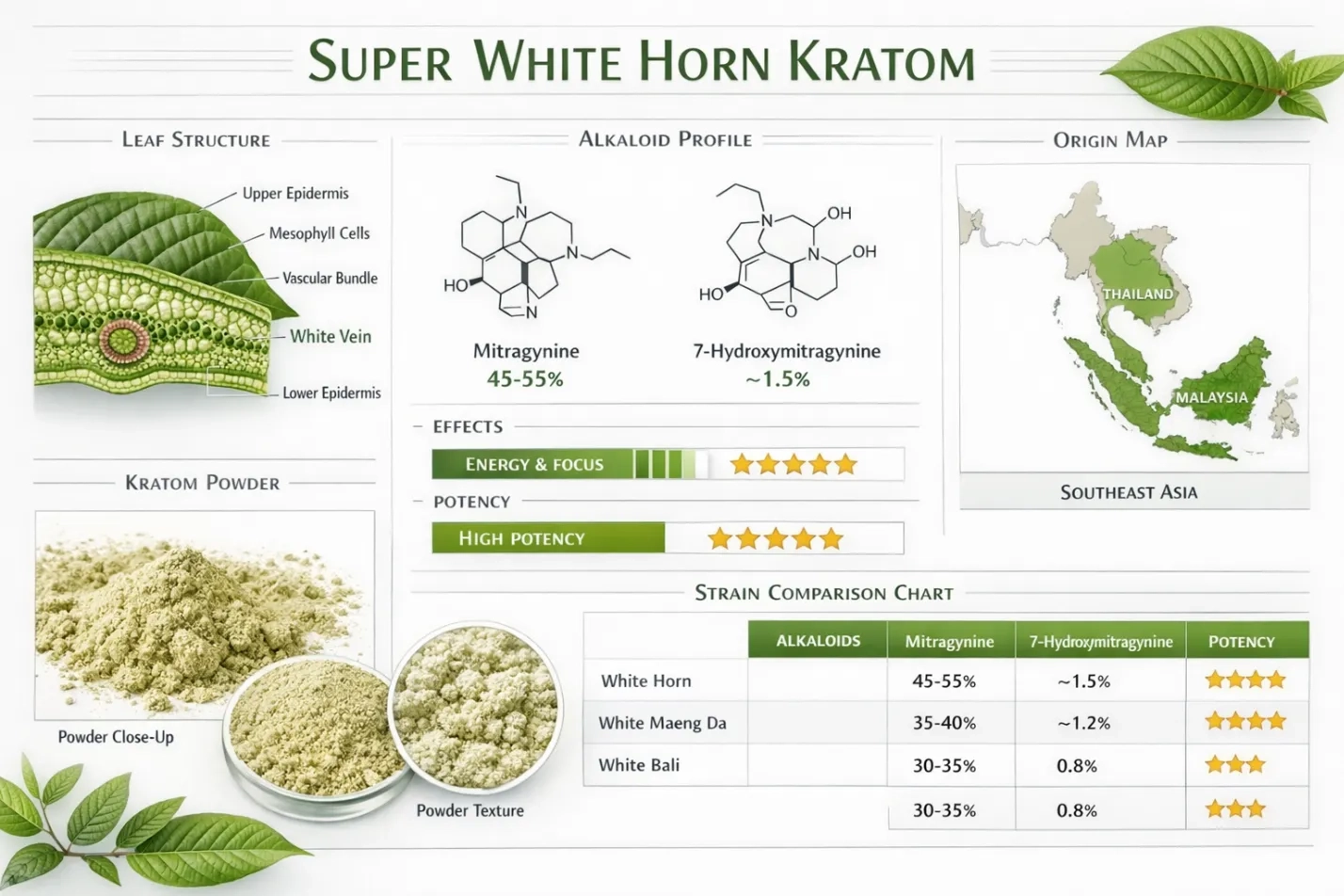 super white horn kratom