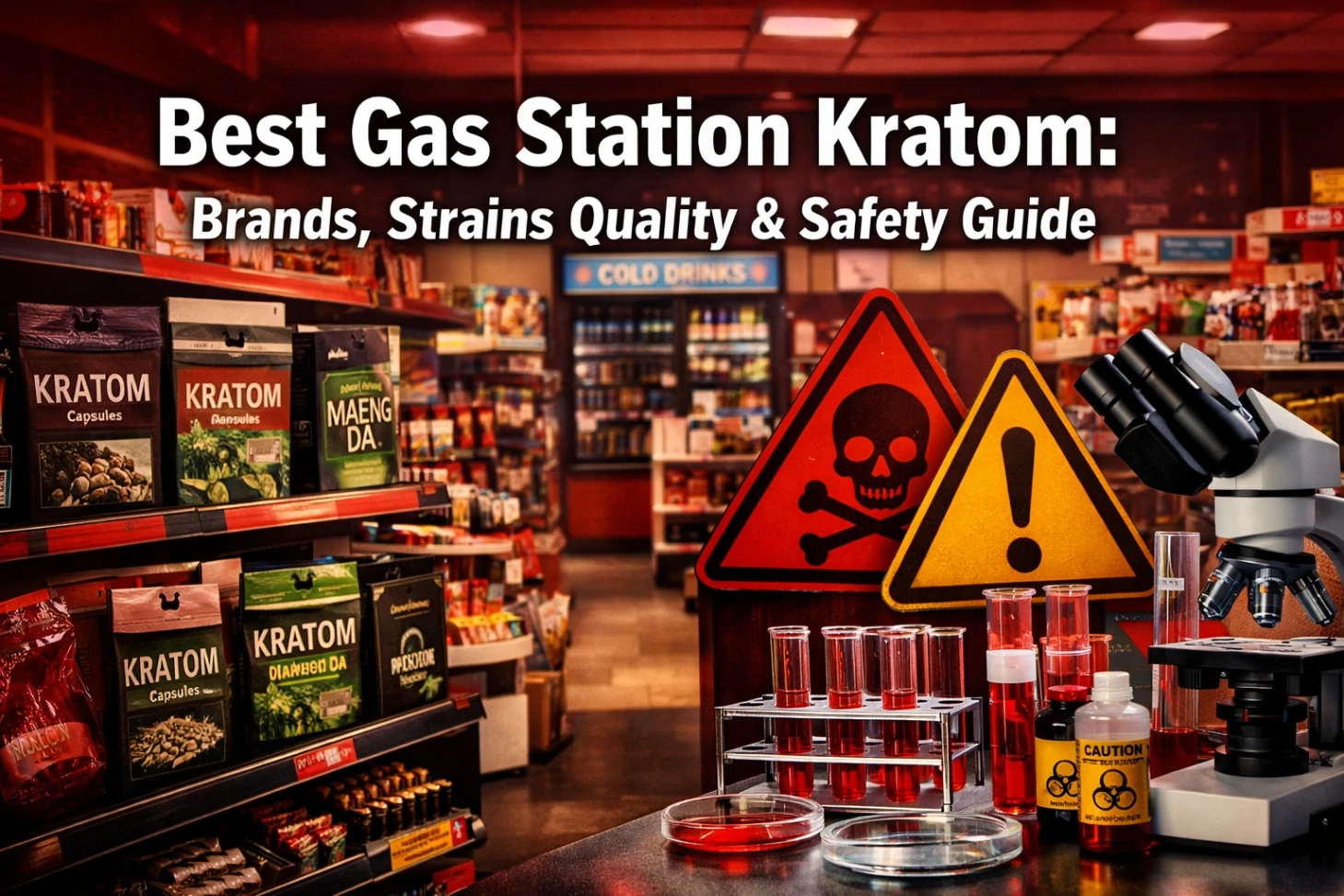 Best Gas Station Kratom Brands, Strains Quality & Safety Guide