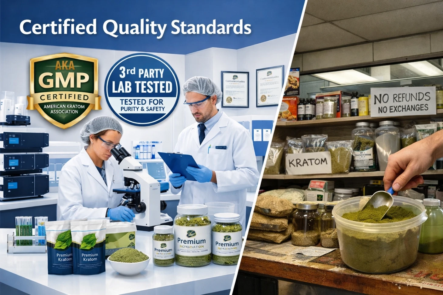 Best Gas Station Kratom Brands, Strains Quality & Safety