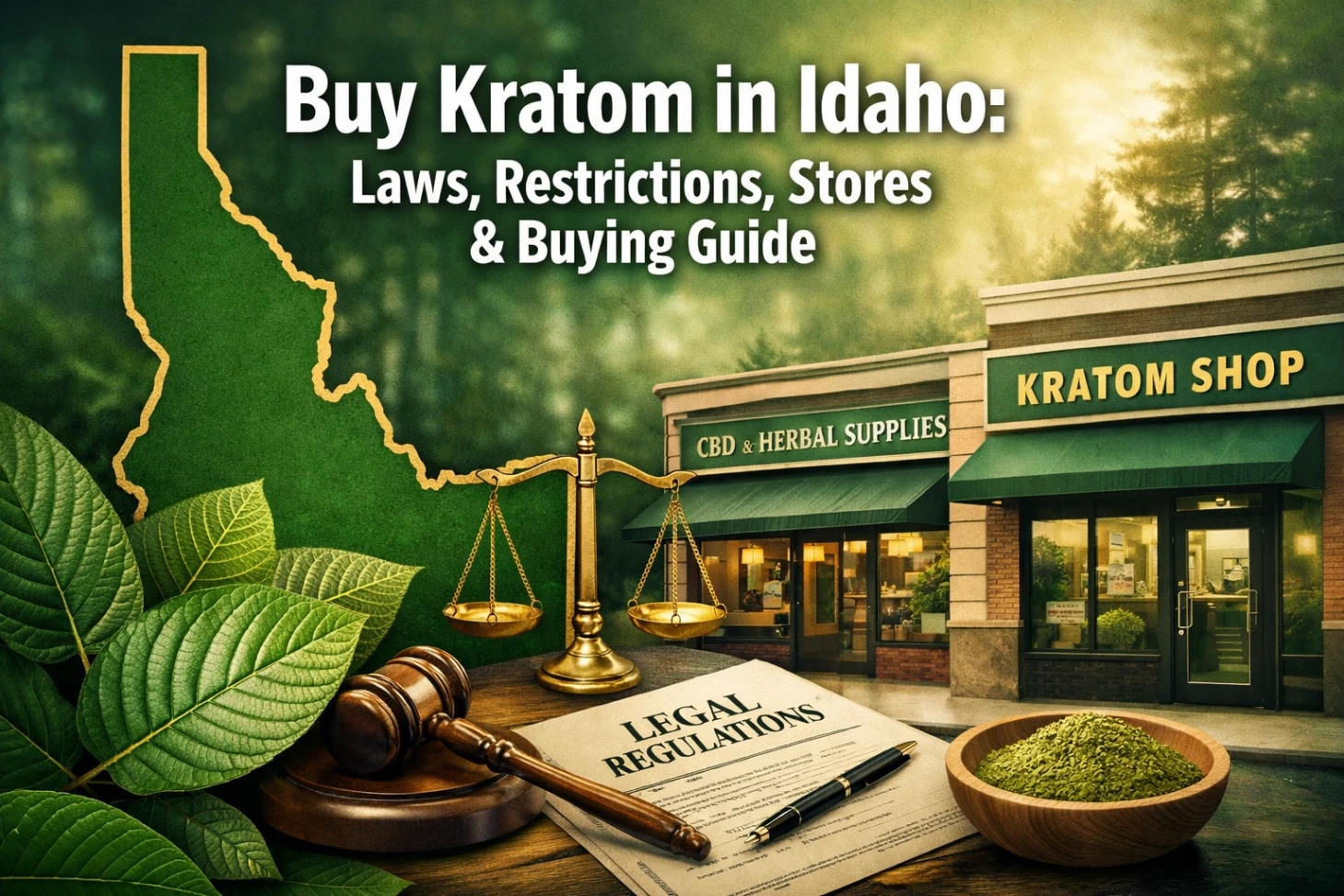 Buy Kratom in Idaho Laws, Restrictions, Stores & Buying