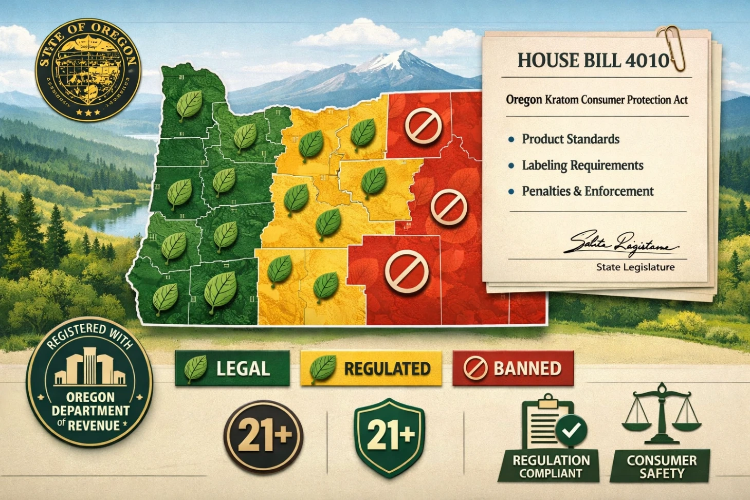 Buy Kratom in Oregon Laws