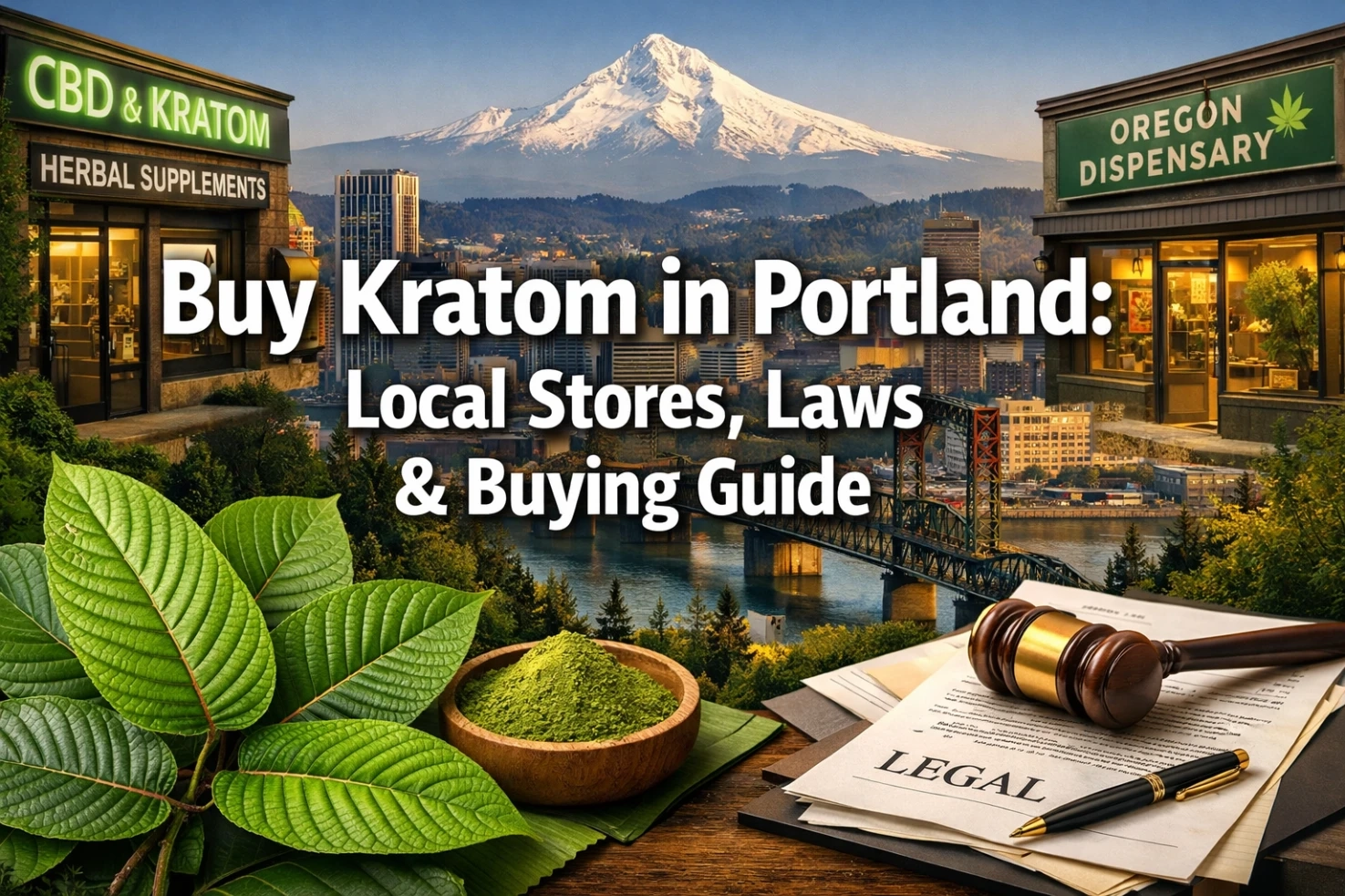 Buy Kratom in Portland Local Stores, Laws & Buying Guide