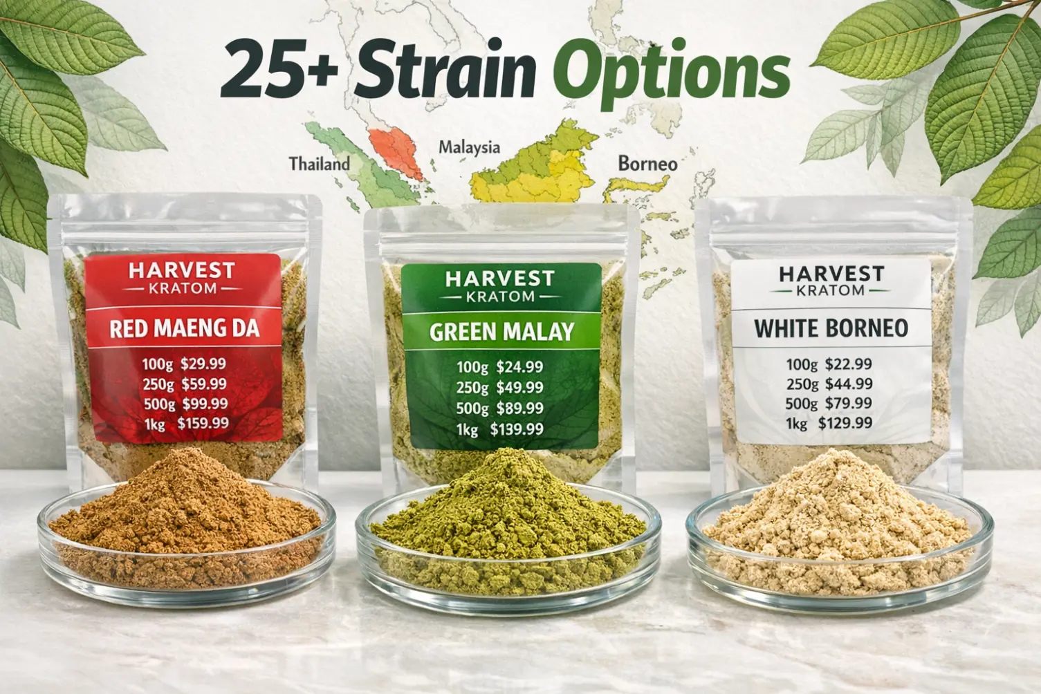 Harvest Kratom Vendor Strains