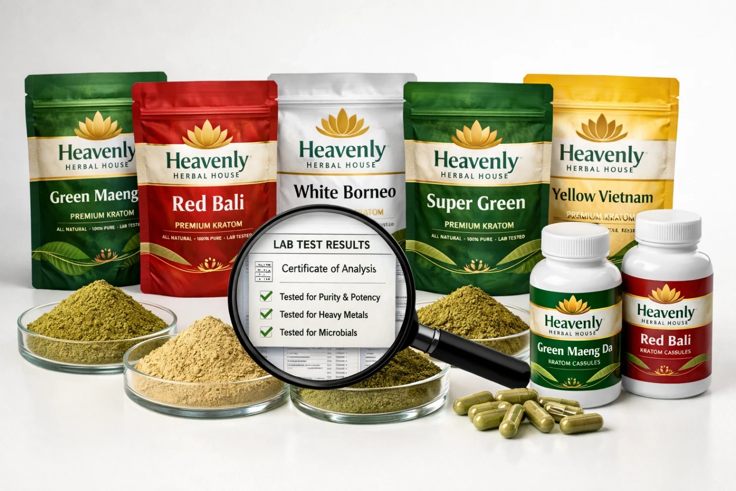 Heavenly Herbal House Kratom Vendor Strains