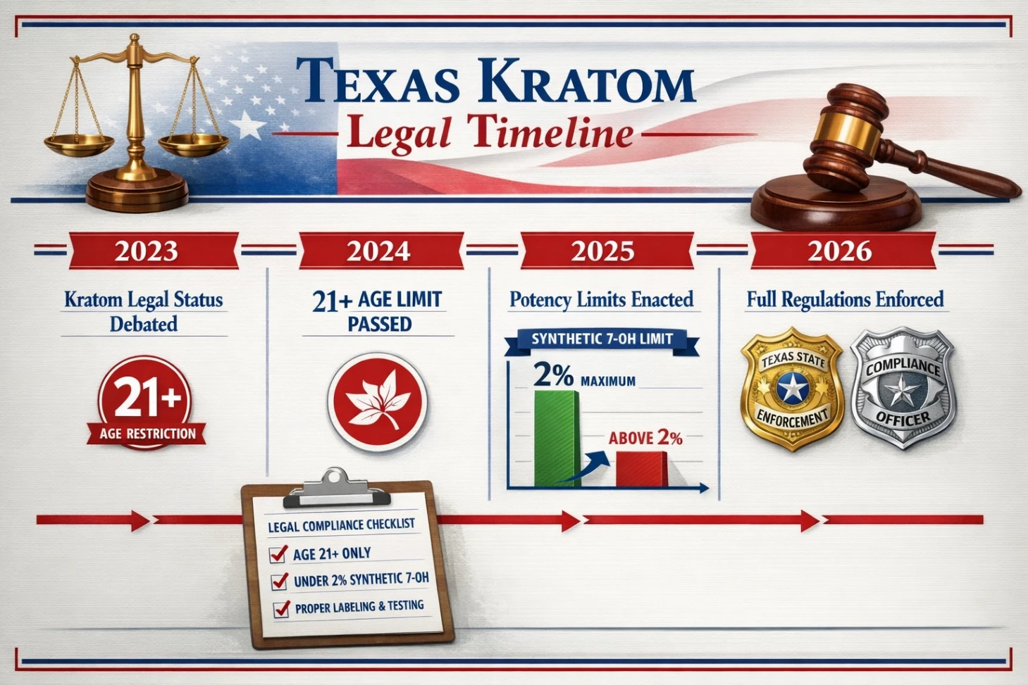 Where to Buy Kratom in Dallas, Legal Timeline